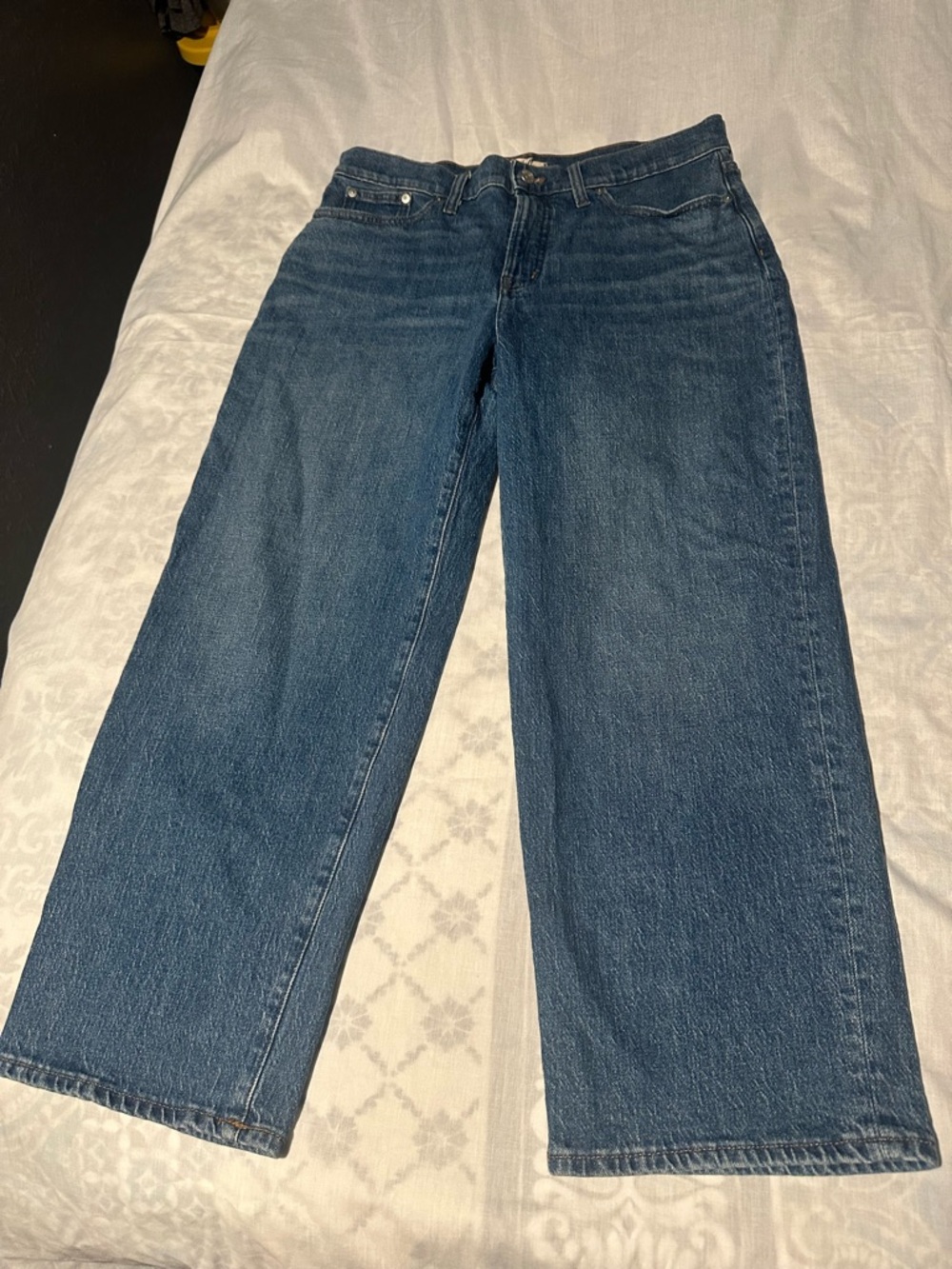 Madewell the perfect vintage wide-leg Denim Jean  in Medium Blue Wash size 31P